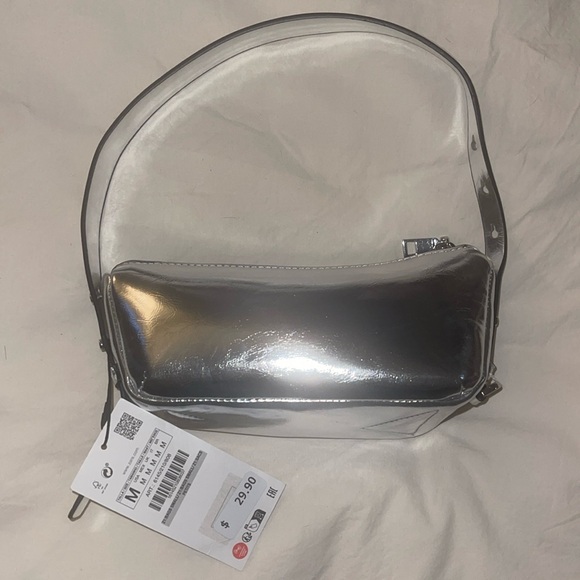 Silver Zara Small bag adjustable strap - Picture 1 of 5
